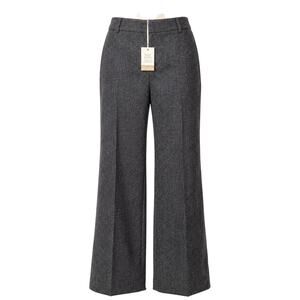 NEW Talbots Windsor Wide Leg Wool Blend Pants Size 10 NWT Italian Fabric Tweed